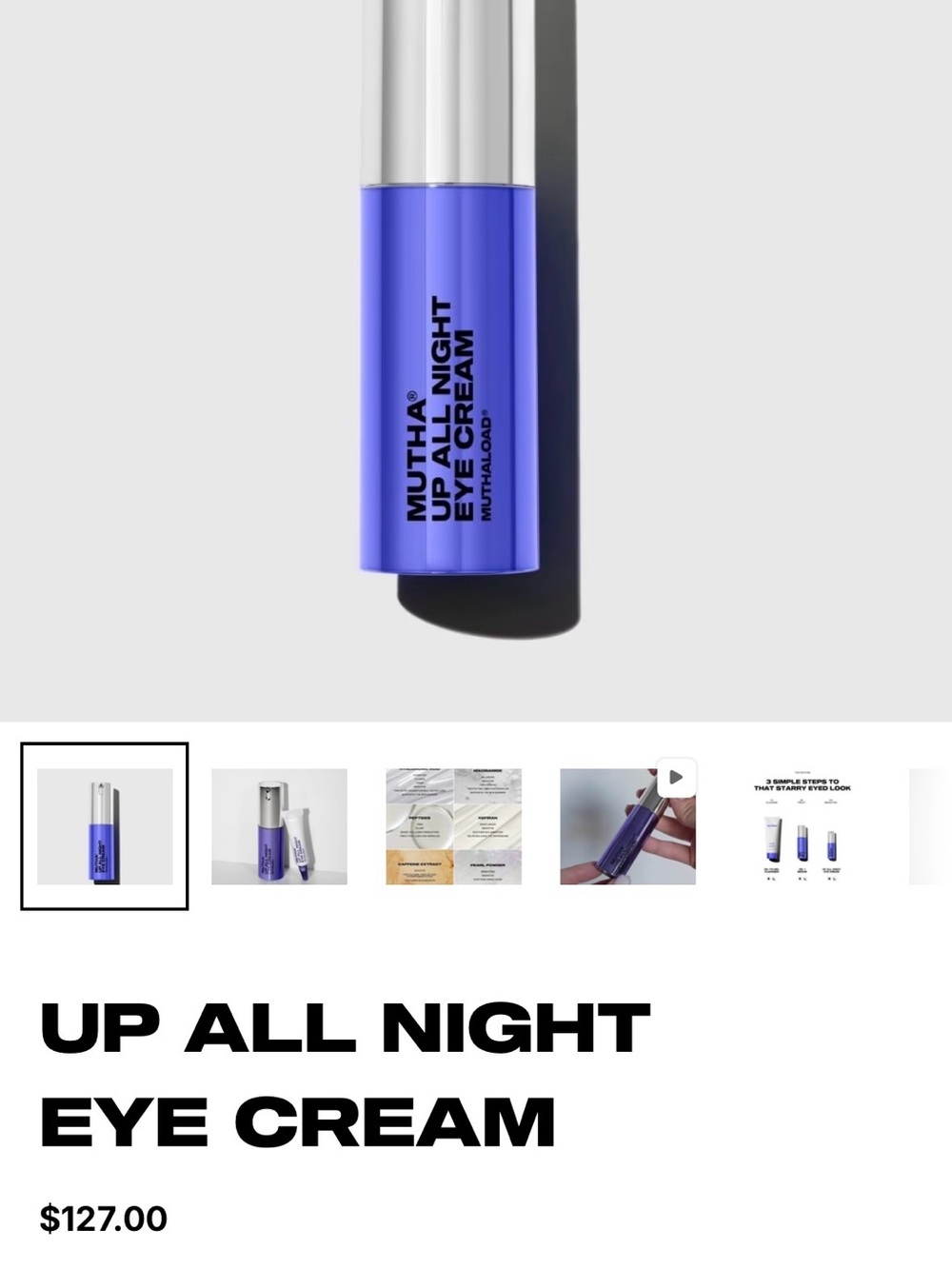 Mutha- Up All Night Eye Cream